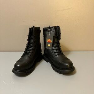 Men's 8" Thorogood Side Zipper Work Boots 834-6888, Black - Size 10 (NEW in Box)